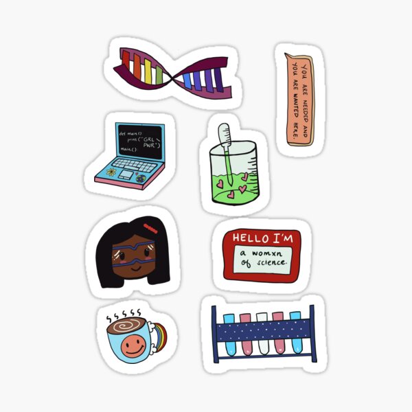 Women in Science Sticker