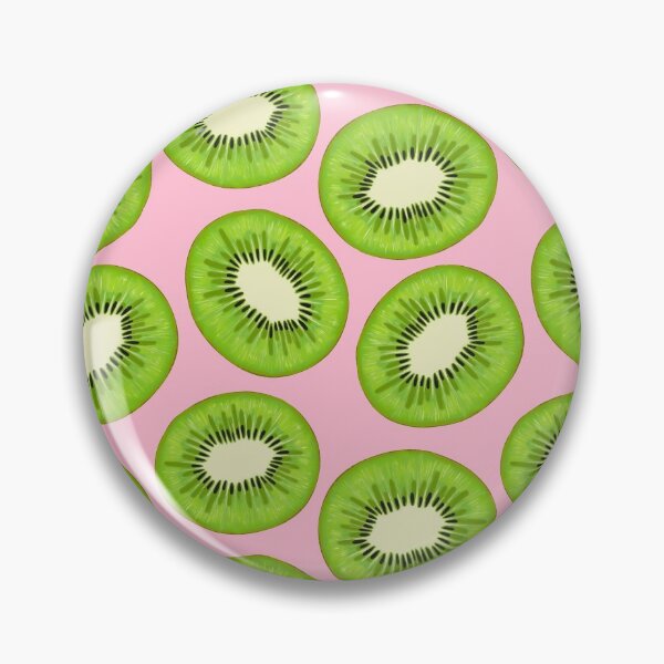 Item preview, Patrón de kiwi verde y rosa designed and sold by Kraina.