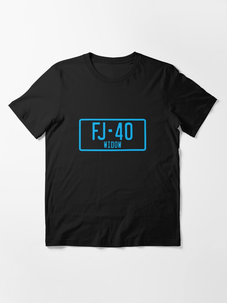 Alternate view of FJ40 Widow Logo Blue Essential T-Shirt