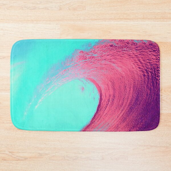 Item preview, Bright Blue Neon Pink Wave Summer designed and sold by CarpeDiemLife.