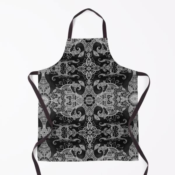 Item preview, Sunflowers - Mehndi Paisley Floral Abstract Art - Black White #2 designed and sold by GrandTartaria.