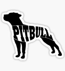 Pitbull black Sticker