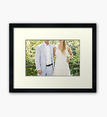 Bride & Groom Framed Print