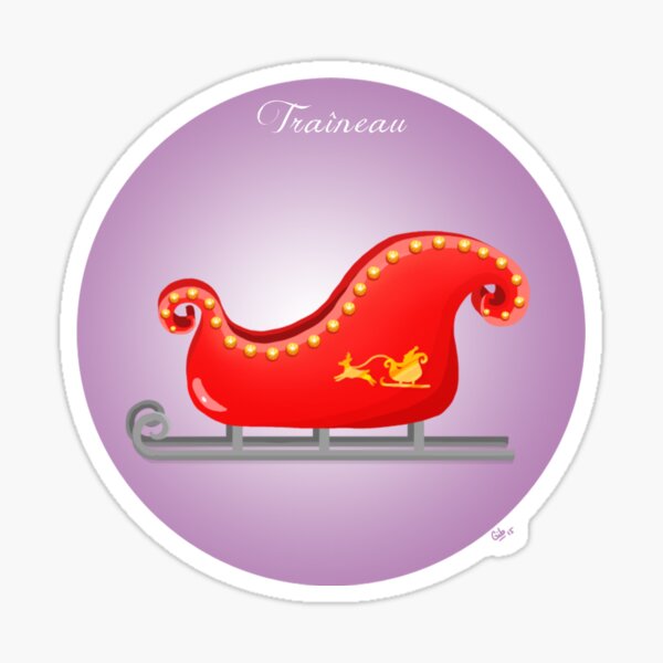 Santa's sleigh Sticker