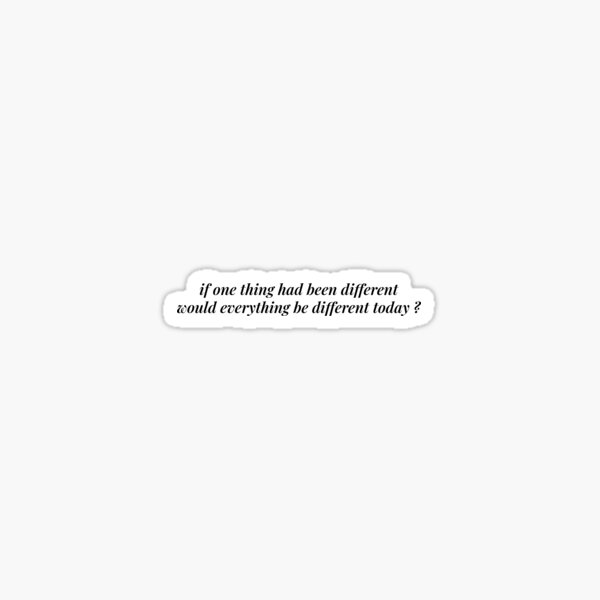 The 1 Taylor Swift Lyrics Sticker