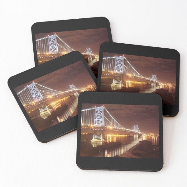 Item preview, Luces nocturnas del puente Ben Franklin designed and sold by CarolLeesArt.
