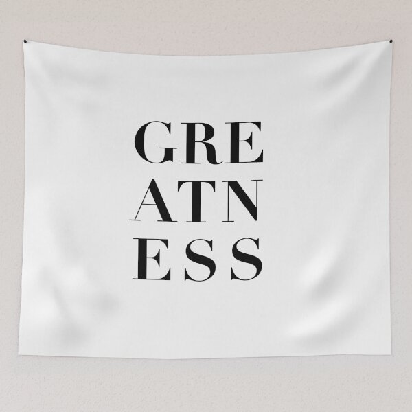 Item preview, Greatness Typography designed and sold by The Art of the  Pause.