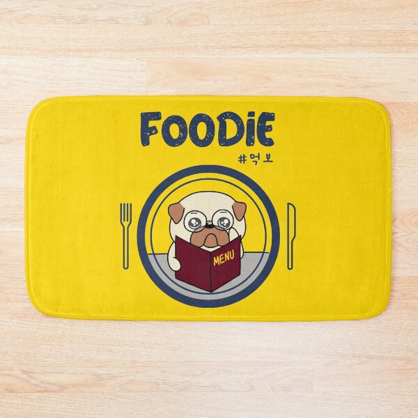 Item preview, Foodie; Drawing of a cute pug choosing menu V3 designed and sold by K-LetterCo.