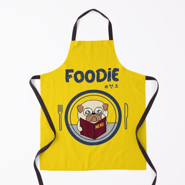 Item preview, Foodie; Drawing of a cute pug choosing menu V3 designed and sold by K-LetterCo.