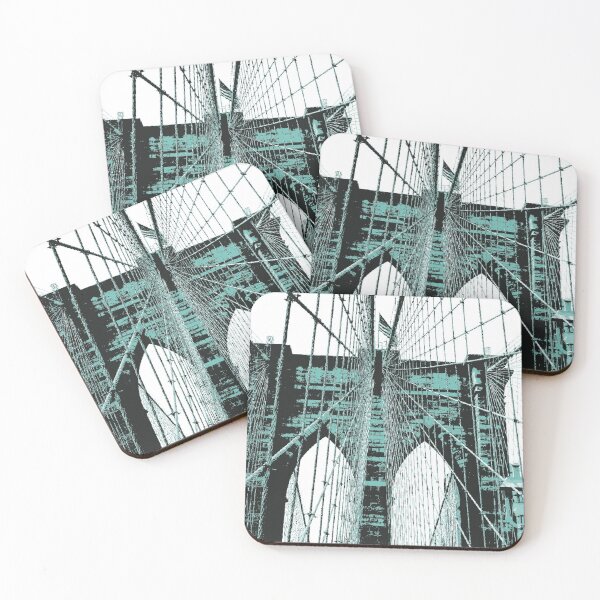Item preview, Brooklyn Bridge (Light Blue), Manhattan, New York, USA designed and sold by DomGDesign.