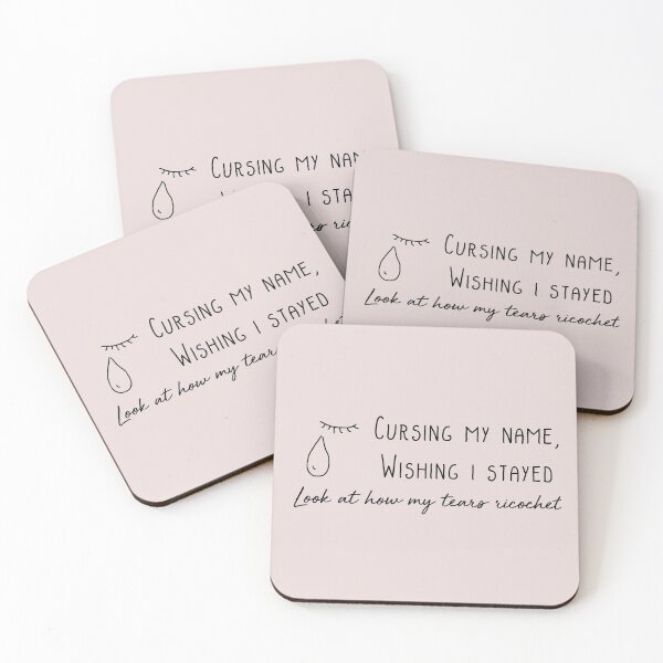 Item preview, My tears ricochet Folklore Taylor Swift lyrics designed and sold by Asraeyla.