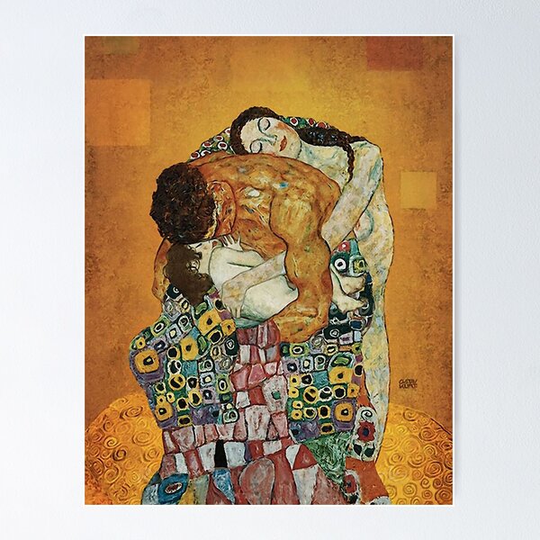 Aperçu de l'œuvre L'étreinte familiale de Gustav Klimt créée et vendue par timelessfancy.