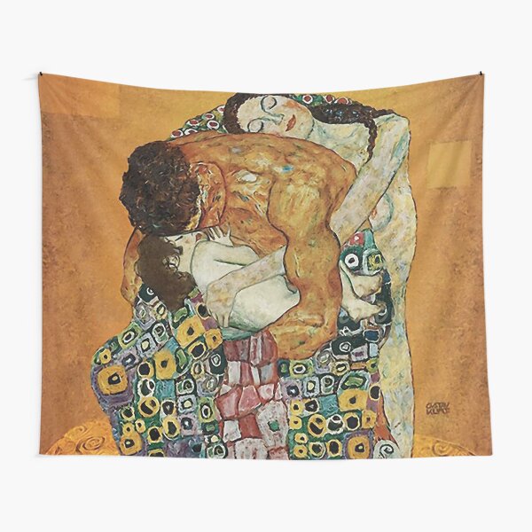 Aperçu de l'œuvre L'étreinte familiale de Gustav Klimt créée et vendue par timelessfancy.
