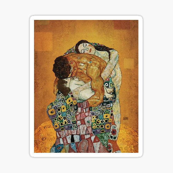 Gustav Klimt the Family Embrace Sticker