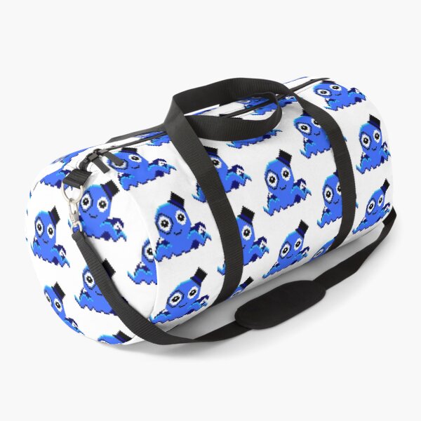 Blue Pixel Classy Octopus  Duffle Bag