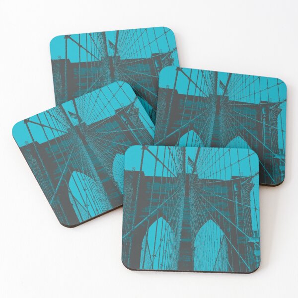 Item preview, Brooklyn Bridge (Blue), New York, USA designed and sold by DomGDesign.