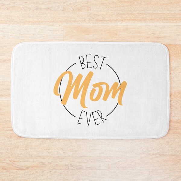 Item preview, Best mom ever typography on white background  designed and sold by JokeGysen.