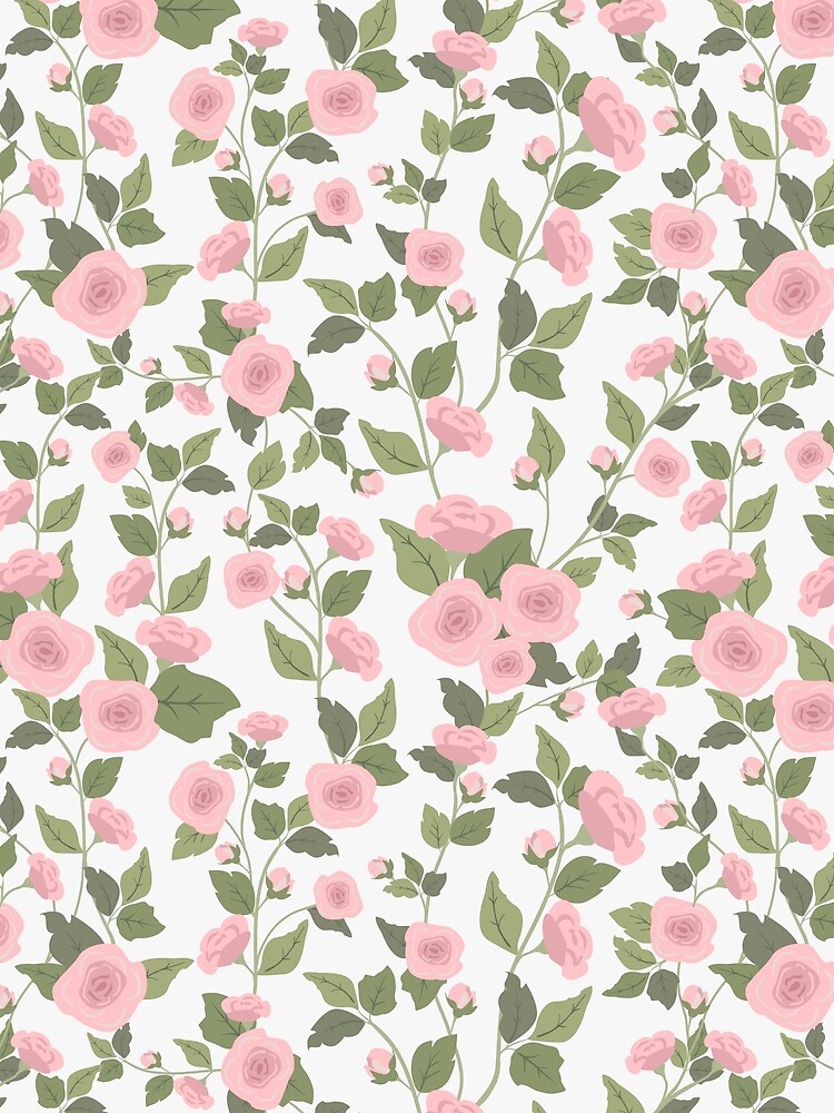 Thumbnail 4 of 4, Graphic T-Shirt, Pink Rambling Roses designed and sold by junkydotcom.
