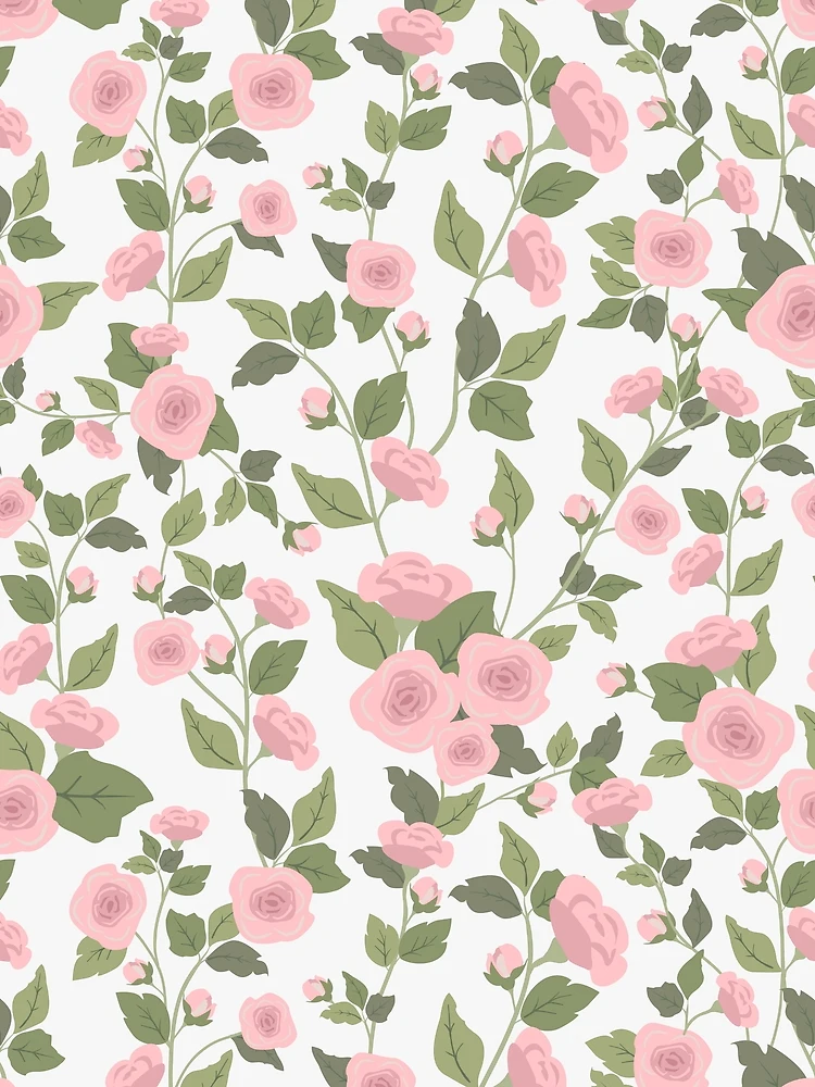 Thumbnail 3 of 3, Scarf, Pink Rambling Roses designed and sold by junkydotcom.