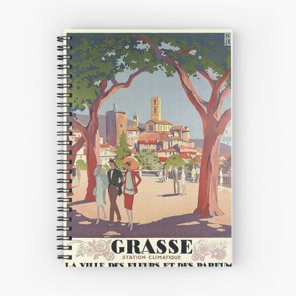 Item preview, Grasse, France, French Riviera, Vintage Travel Poster designed and sold by vintagevivian.
