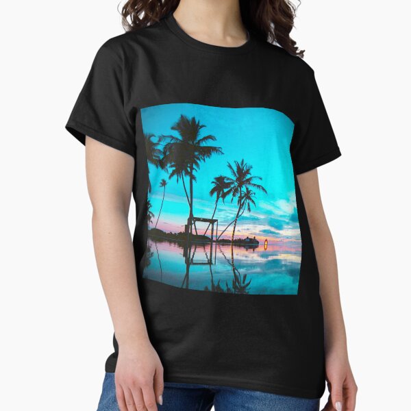 Item preview, Beach sunset with Palm tree designed and sold by adityanik.