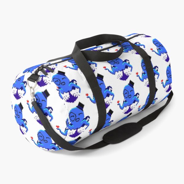 Blue Pixel Classy Octopus Happy Ink Duffle Bag