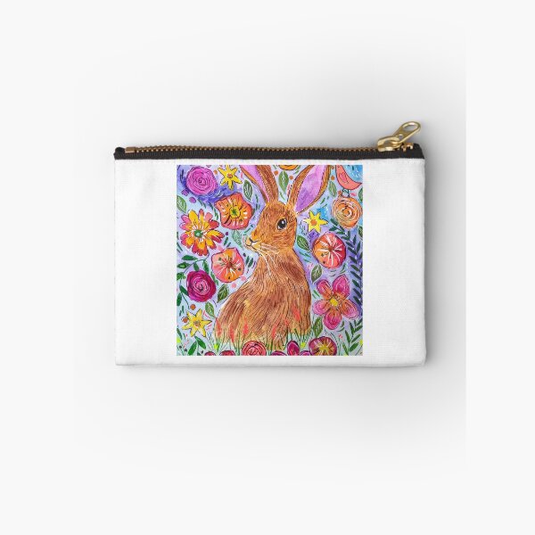Item preview, Hare among fantasy flowers designed and sold by Casimirasart.