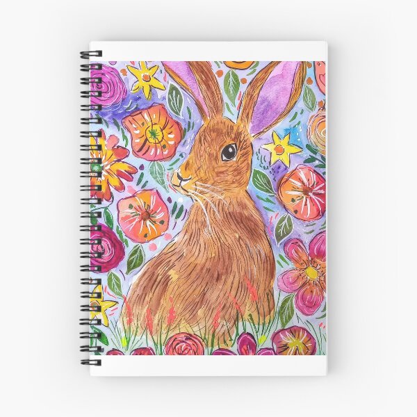 Item preview, Hare among fantasy flowers designed and sold by Casimirasart.