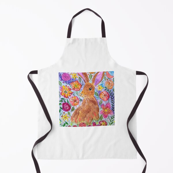 Item preview, Hare among fantasy flowers designed and sold by Casimirasart.