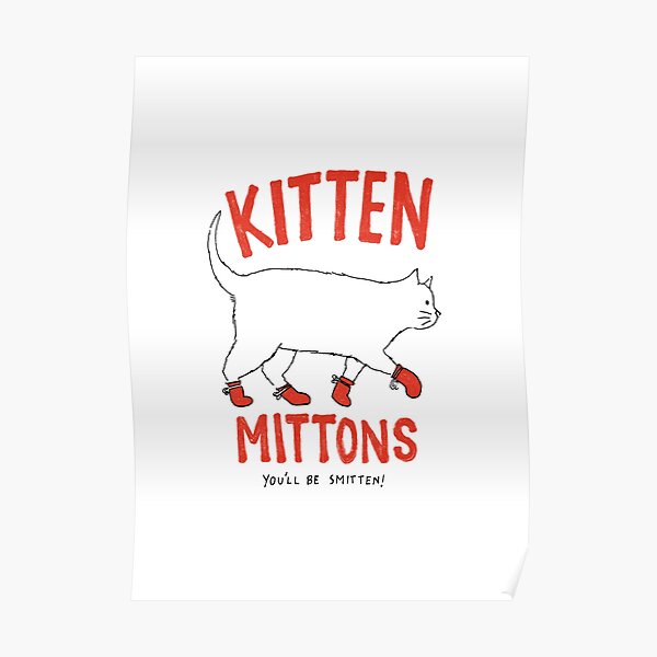 Kitten Mittons Poster