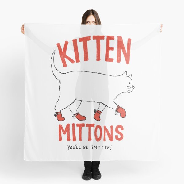 Kitten Mittons Scarf