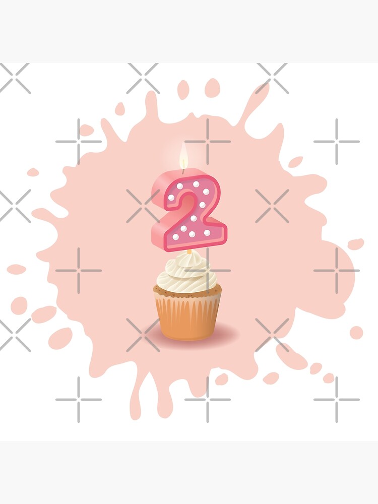 Illustration De Gâteau D'anniversaire / 2 Ans Illustration de