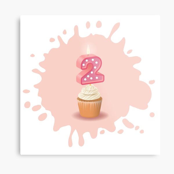 Impression Metallique Joyeux Anniversaire 5 Mois Carte D Anniversaire Fille De Cinq Ans Par Urosek Redbubble