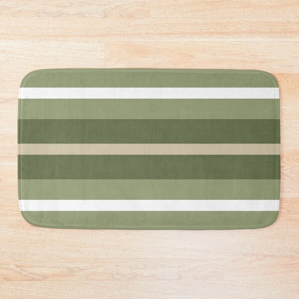 Item preview, Sage Olive Green Beige White stripes designed and sold by Delinda Graphic Studio.