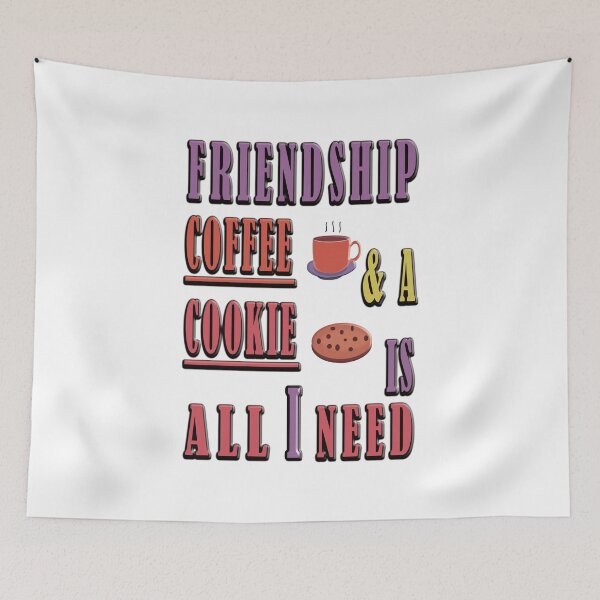 Item preview, Friendship Coffee And Cookie Is All I Need Vintage Design designed and sold by vineeth.