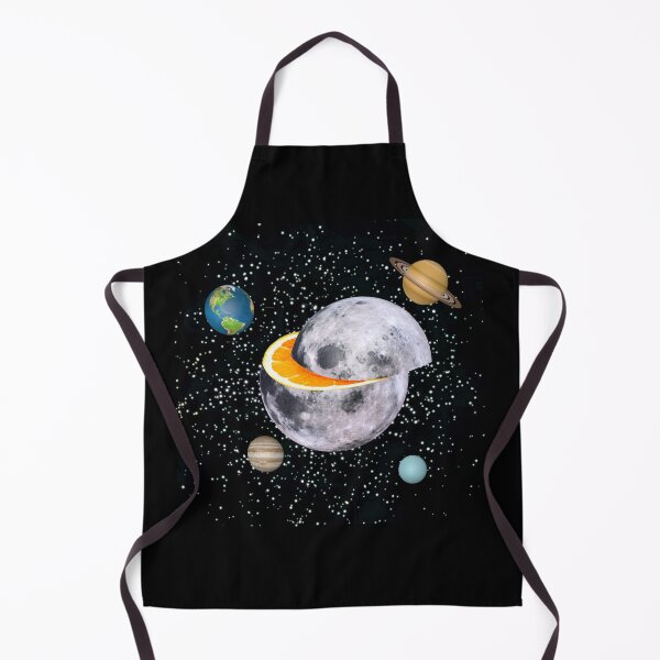Item preview, Orange moon and planet designed and sold by TopDesignArt.