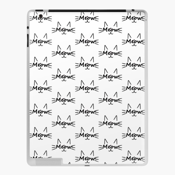 Meow Kitty Cat Mask iPad Skin