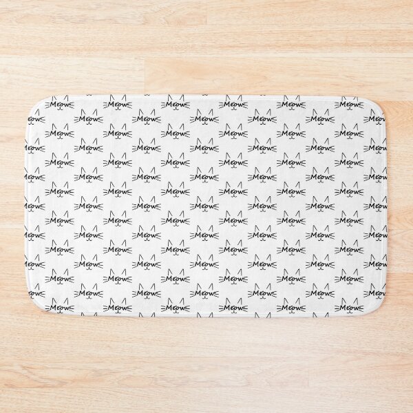 Meow Kitty Cat Mask Bath Mat