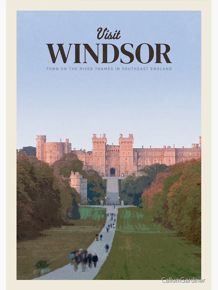 "Visit Windsor" Sticker by CallumGardiner Redbubble