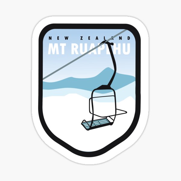 Item preview, Mt Ruapehu Badge designed and sold by tomarto13.