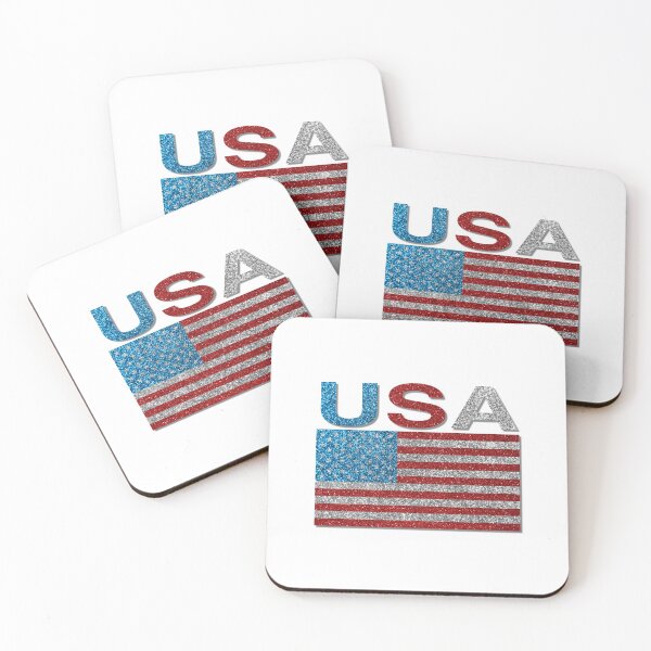 Item preview, USA Glitter Flag  designed and sold by philzphil.