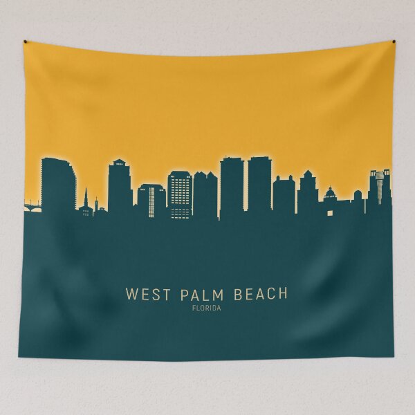 Item preview, West Palm Beach Florida Skyline designed and sold by ArtPrints.