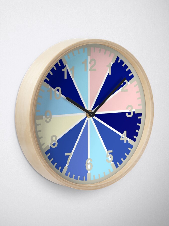 color wheel clock designs
