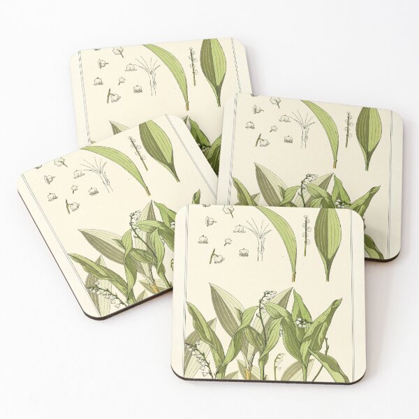 Item preview, French botanical flower plate - E. Hervegh - Muguet designed and sold by DejaVuStudio.
