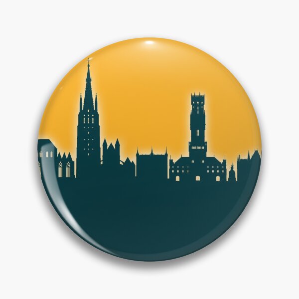 Item preview, Bruges Belgium Skyline designed and sold by ArtPrints.
