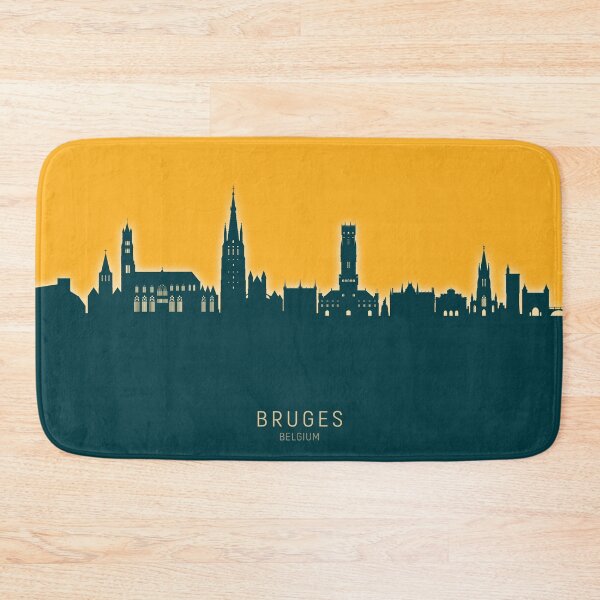 Item preview, Bruges Belgium Skyline designed and sold by ArtPrints.