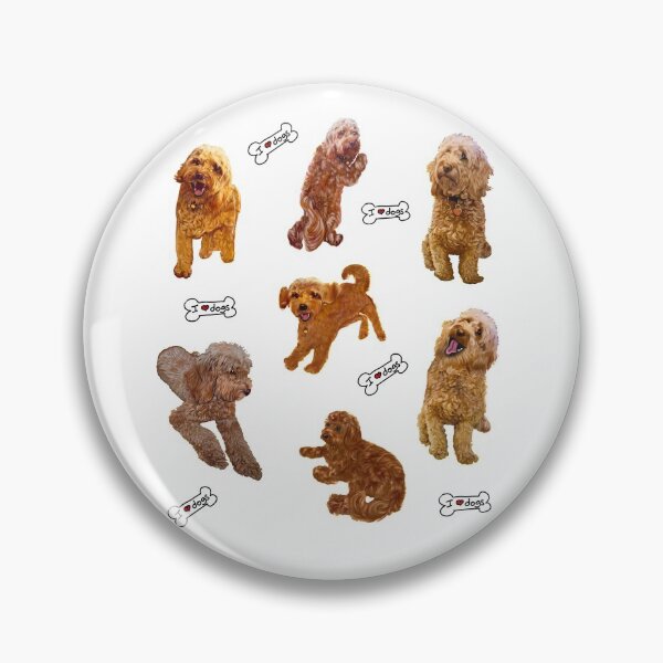 Item preview, Cavapoo Cavoodle puppy dog pattern - I love dogs! cute cavalier king charles spaniel designed and sold by Artonmytee.