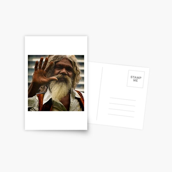David Gilpilil - legendary Aboriginal actor Postcard