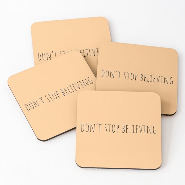 Item preview, "Don't stop believing" designed and sold by Feel-GoodPrints.