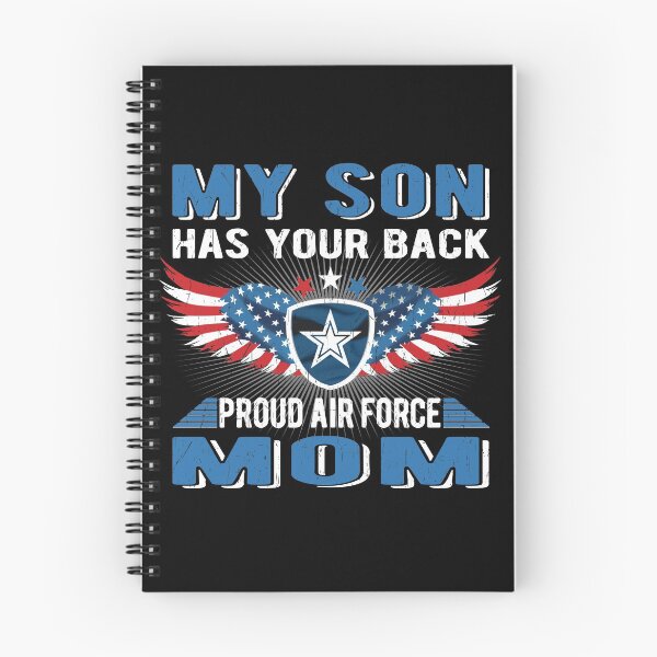 Aperçu de l'œuvre My Son Has Your Back - Proud Air Force Mom - Military Mother Gift créée et vendue par DesignCube.